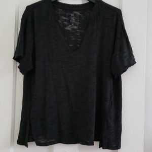 Free People Black Tee